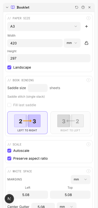 Creep Compensation — settings
