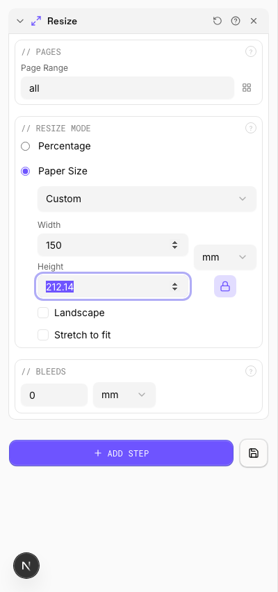 150% Scale — settings